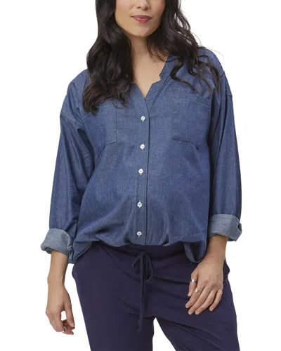 Stowaway Collection Chambray Maternity Shirt