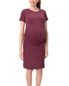 Stowaway Collection Gramercy Maternity And Nursing Dress In Pink