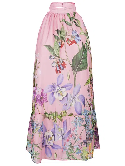 St.piece Of London Bonnie Printed Silk Dress