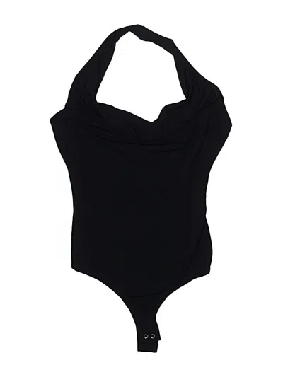 Pre-owned Stradivarius Bodysuit In Black