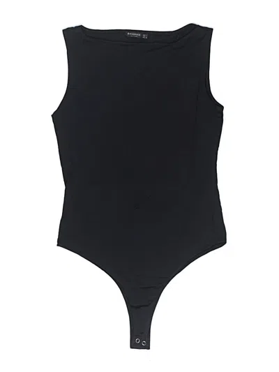 Pre-owned Stradivarius Bodysuit In Black