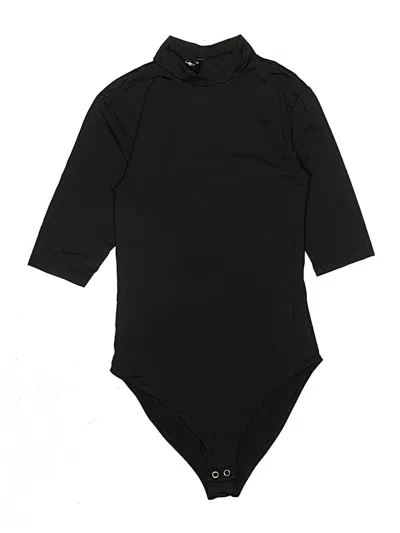 Pre-owned Stradivarius Bodysuit In Black
