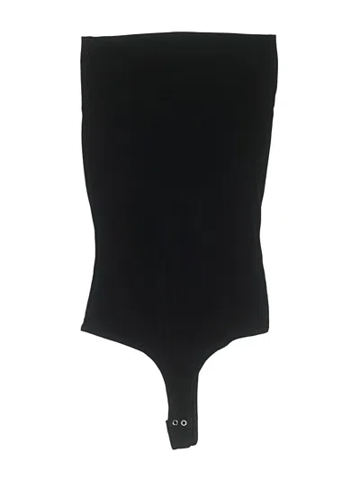 Pre-owned Stradivarius Bodysuit In Black