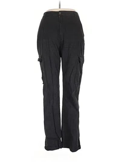 Pre-owned Stradivarius Cargo Pants In Black