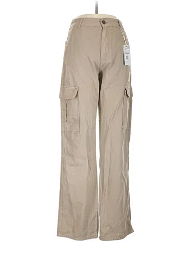 Pre-owned Stradivarius Cargo Pants In Tan