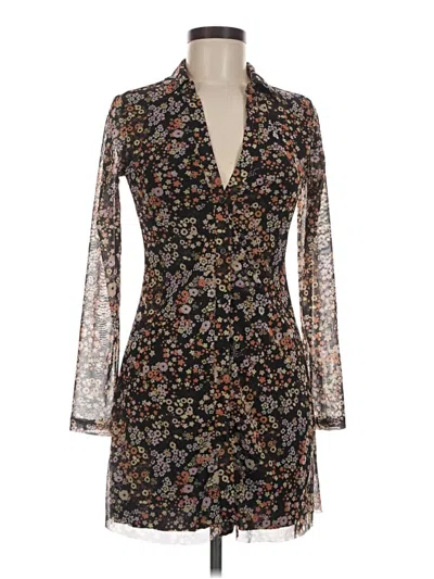 Pre-owned Stradivarius Casual Dress In Black