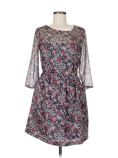 Pre-owned Stradivarius Casual Dress In Blue