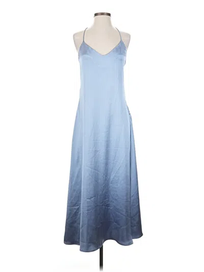Pre-owned Stradivarius Casual Dress In Blue