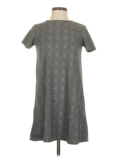 Pre-owned Stradivarius Casual Dress In Gray
