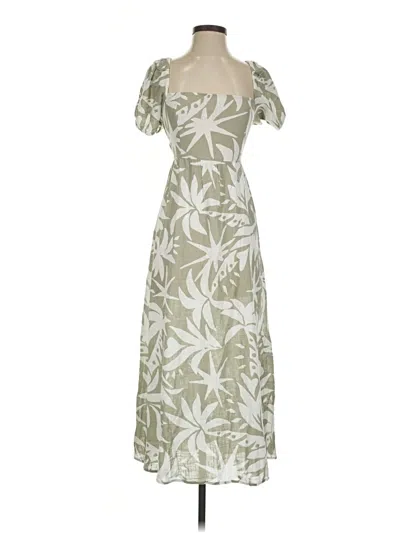 Pre-owned Stradivarius Casual Dress In Green