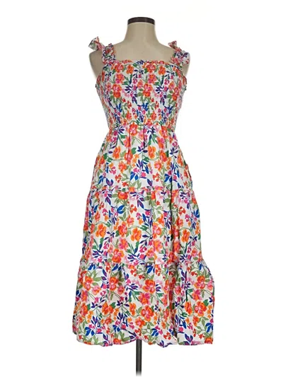 Pre-owned Stradivarius Casual Dress In Orange