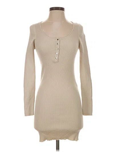 Pre-owned Stradivarius Casual Dress In Tan