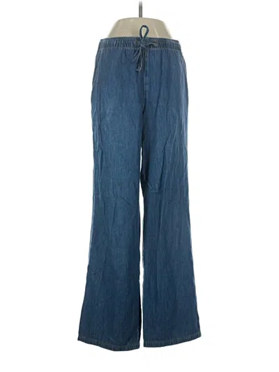 Pre-owned Stradivarius Casual Pants In Blue