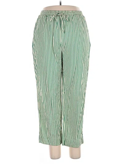 Pre-owned Stradivarius Casual Pants In Green