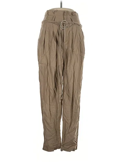 Pre-owned Stradivarius Casual Pants In Tan