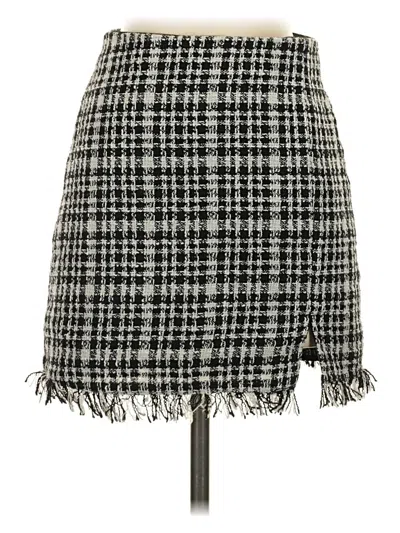 Pre-owned Stradivarius Casual Skirt In Black