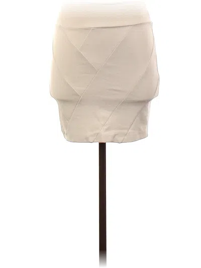 Pre-owned Stradivarius Casual Skirt In White