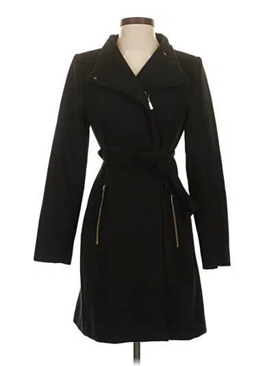 Pre-owned Stradivarius Coat In Black
