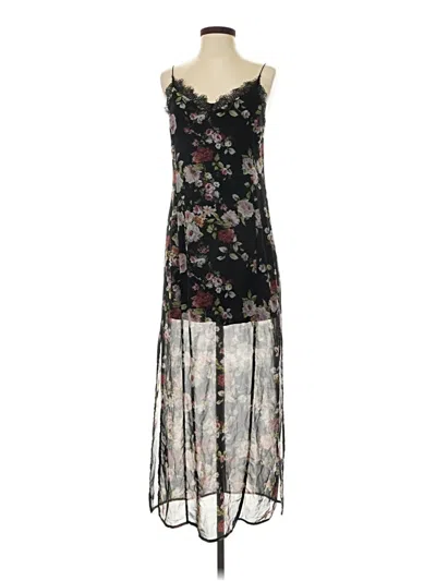 Pre-owned Stradivarius Cocktail Dress In Black