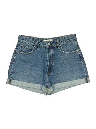 Pre-owned Stradivarius Denim Shorts In Blue