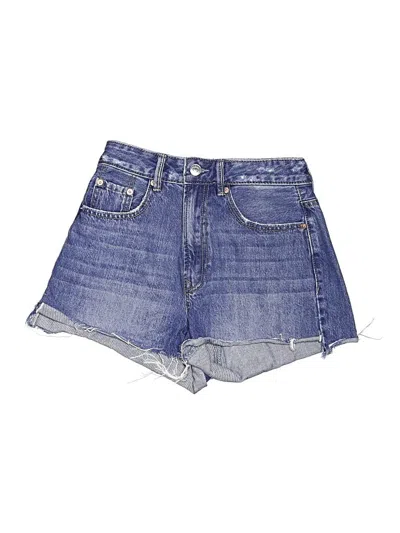 Pre-owned Stradivarius Denim Shorts In Blue