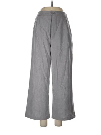 Pre-owned Stradivarius Dress Pants In Gray