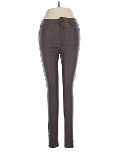 Pre-owned Stradivarius Jeggings In Brown