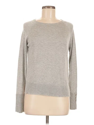 Pre-owned Stradivarius Long Sleeve T-shirt In Gray