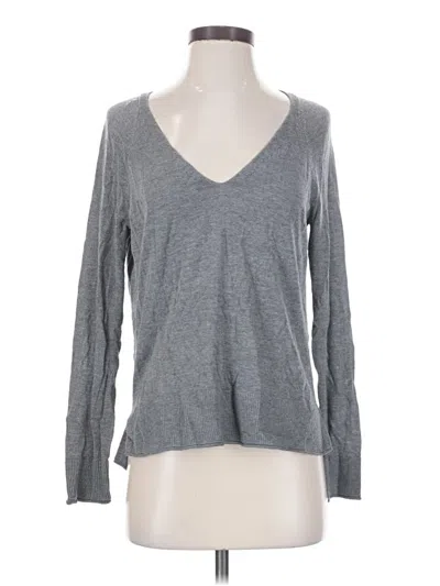 Pre-owned Stradivarius Long Sleeve T-shirt In Gray