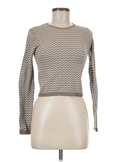 Pre-owned Stradivarius Long Sleeve Turtleneck In Brown
