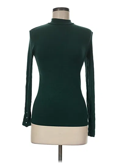 Pre-owned Stradivarius Long Sleeve Turtleneck In Green