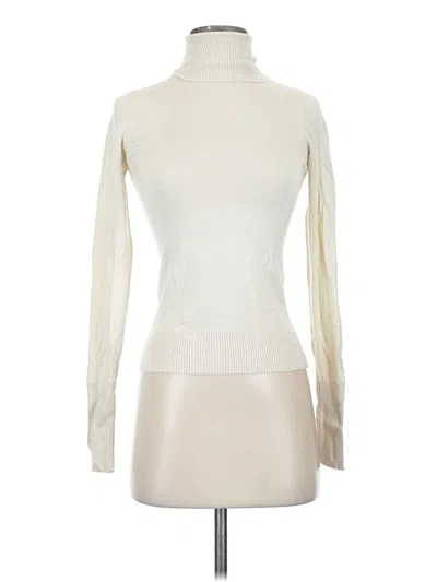 Pre-owned Stradivarius Long Sleeve Turtleneck In Ivory