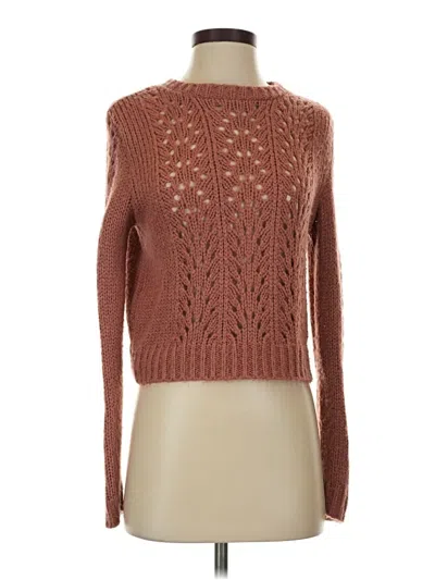Pre-owned Stradivarius Pullover Sweater In Brown
