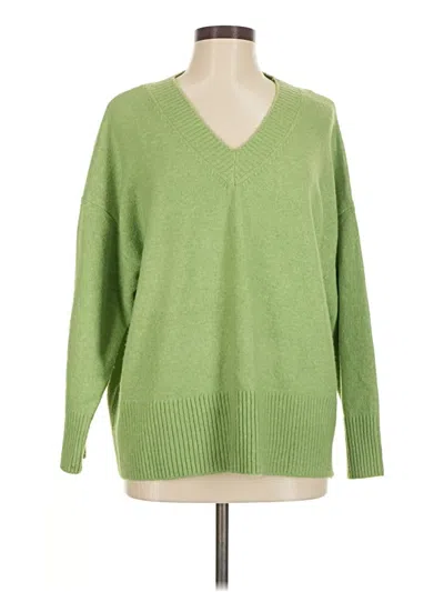 Pre-owned Stradivarius Pullover Sweater In Green