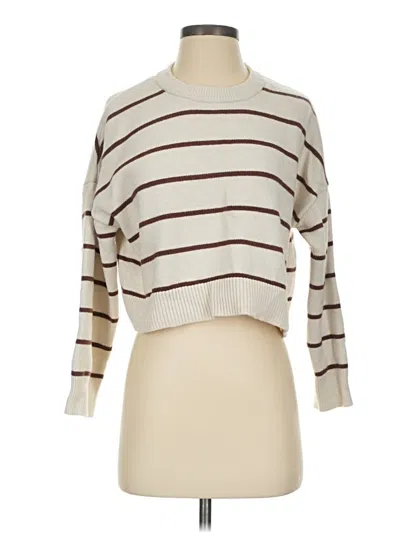 Pre-owned Stradivarius Pullover Sweater In Ivory