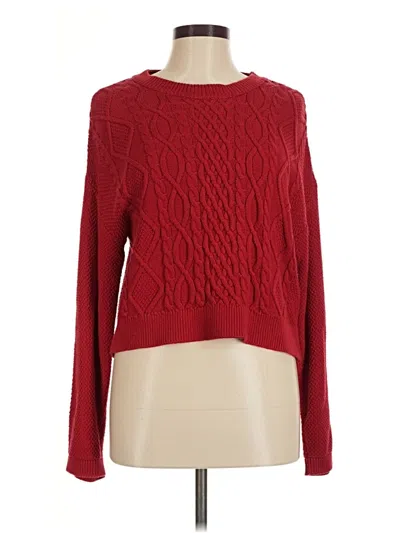 Pre-owned Stradivarius Pullover Sweater In Red