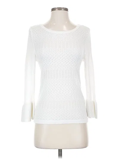 Pre-owned Stradivarius Pullover Sweater In White