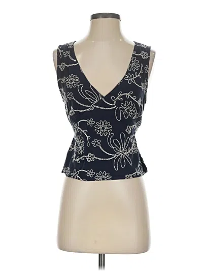 Pre-owned Stradivarius Sleeveless Blouse In Blue