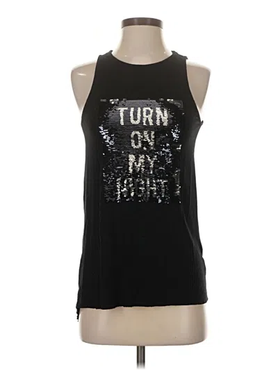 Pre-owned Stradivarius Sleeveless Top Black Halter Neckline Tops