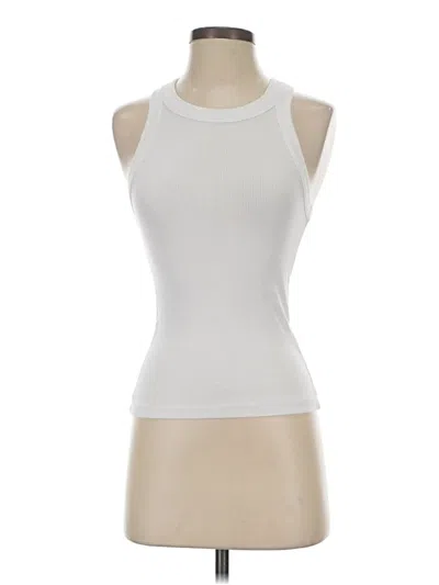 Pre-owned Stradivarius Sleeveless T-shirt In White