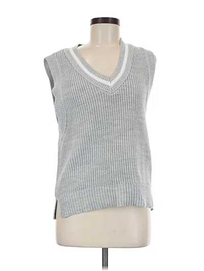 Pre-owned Stradivarius Sweater Vest In Gray