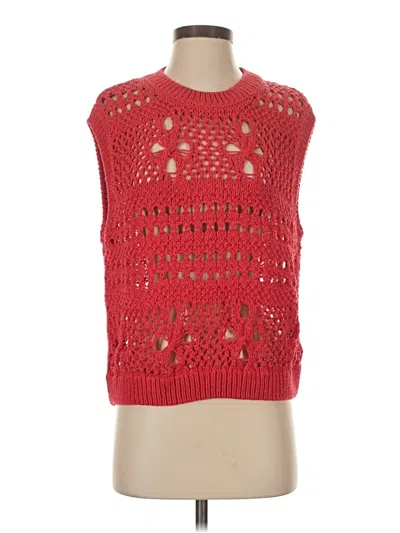 Pre-owned Stradivarius Sweater Vest In Red