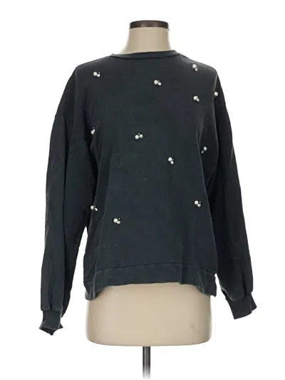 Pre-owned Stradivarius Sweatshirt In Black