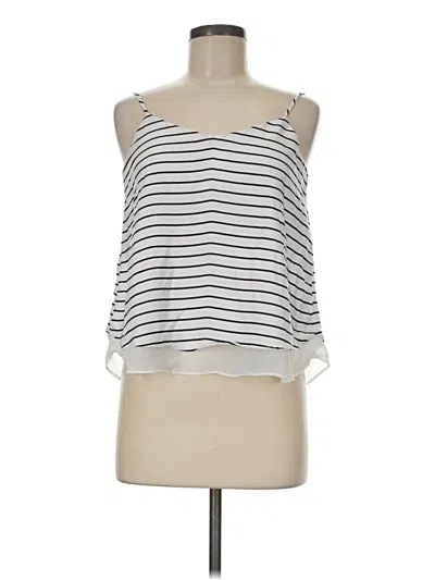 Pre-owned Stradivarius Tank Top Ivory Strapless Neckline Tops