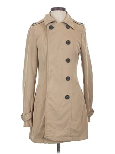 Pre-owned Stradivarius Trenchcoat In Tan