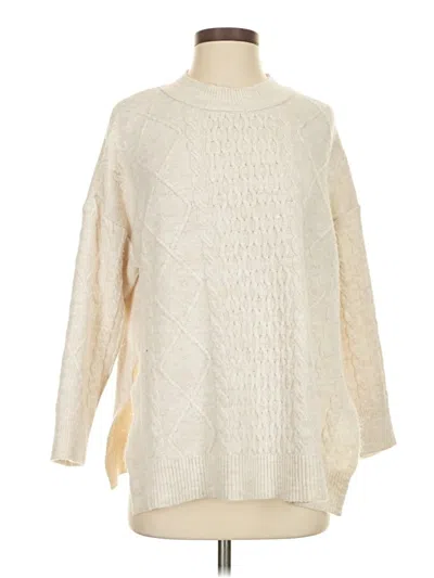Pre-owned Stradivarius Turtleneck Sweater In Ivory