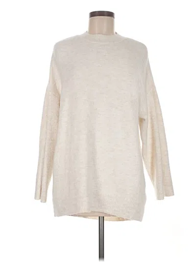 Pre-owned Stradivarius Turtleneck Sweater In Ivory