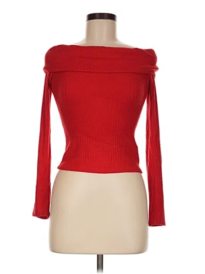 Pre-owned Stradivarius Turtleneck Sweater In Red