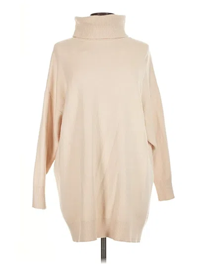 Pre-owned Stradivarius Turtleneck Sweater In Tan