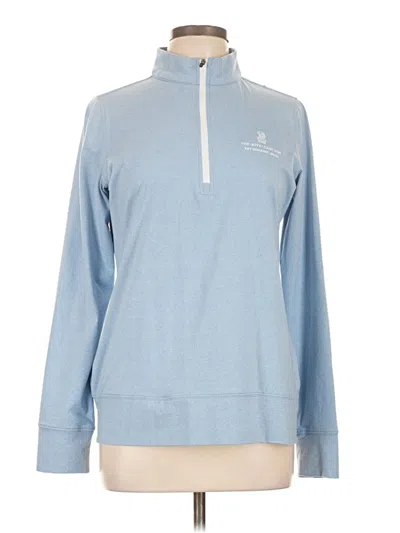 Pre-owned Straight Down Fleece Jacket In Blue